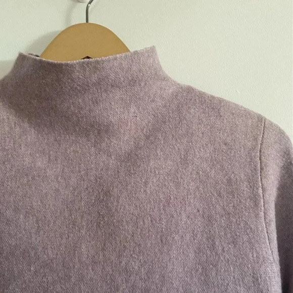 Tahari Mauve Mock Turtleneck Sweater - Picture 7 of 13